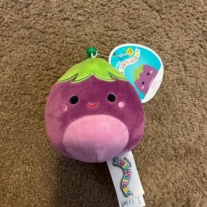 Glena Eggplant Squishmallow Clip